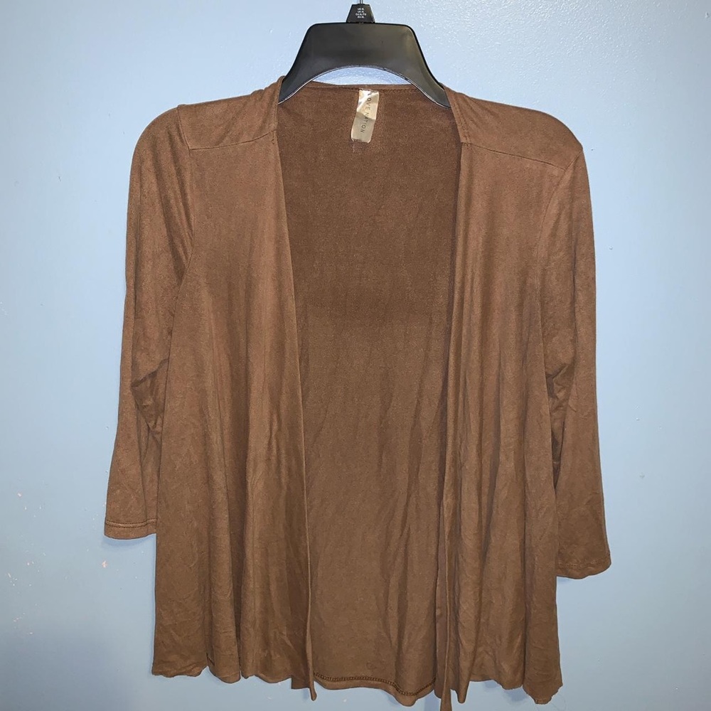 Brown Suede Cardigan ✨